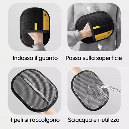 Guanto rimuovi peli