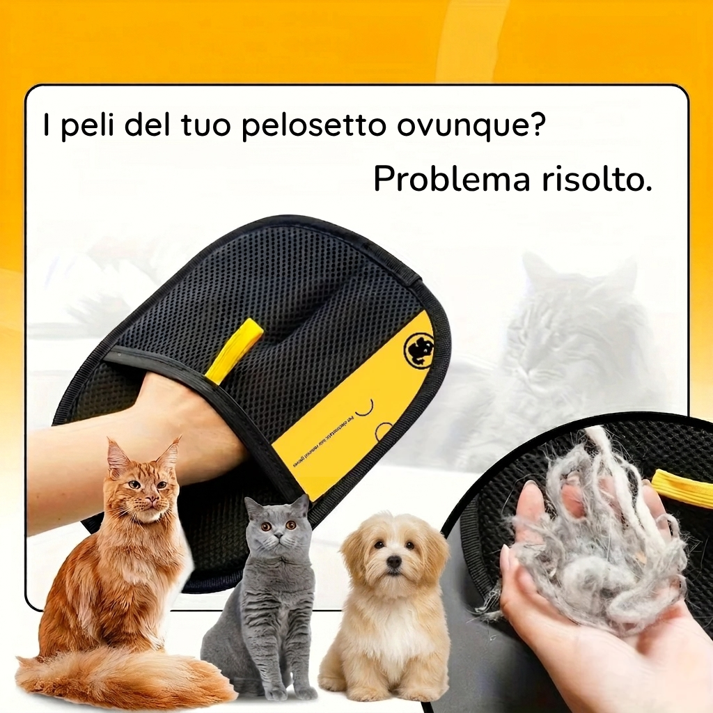 Guanto rimuovi peli